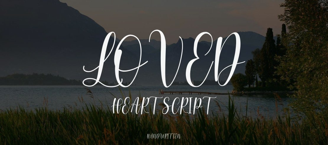 Loved Heart Script Font