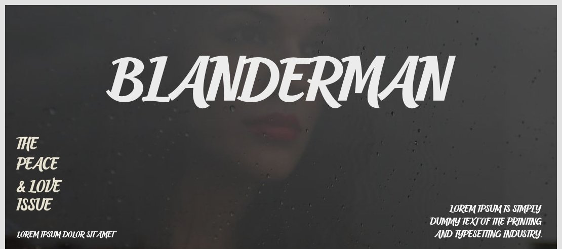 Blanderman Font