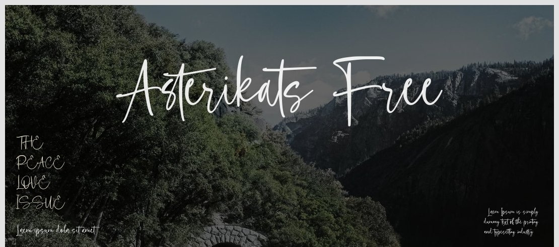 Asterikats Free Font