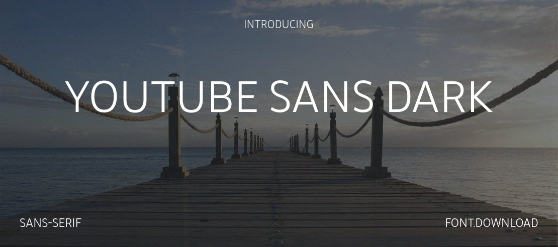 YouTube Sans Dark Font Family