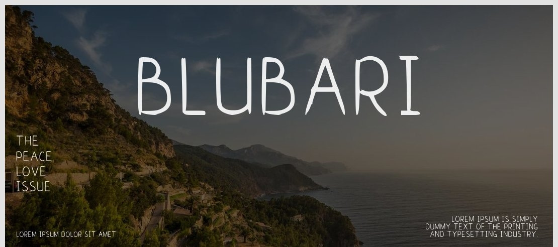 Blubari Font