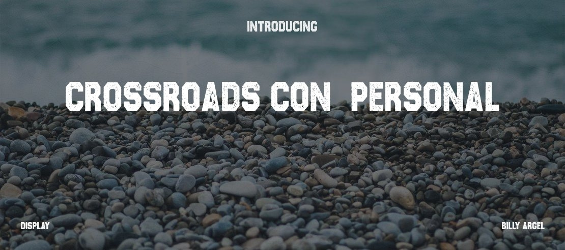 CROSSROADS CON  PERSONAL Font Family