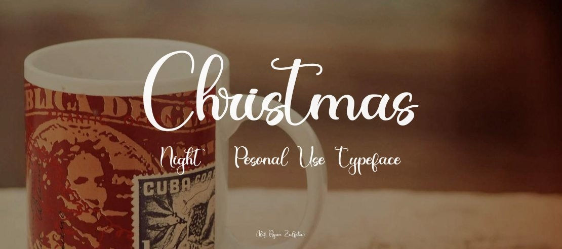 Christmas Night - Pesonal Use Font