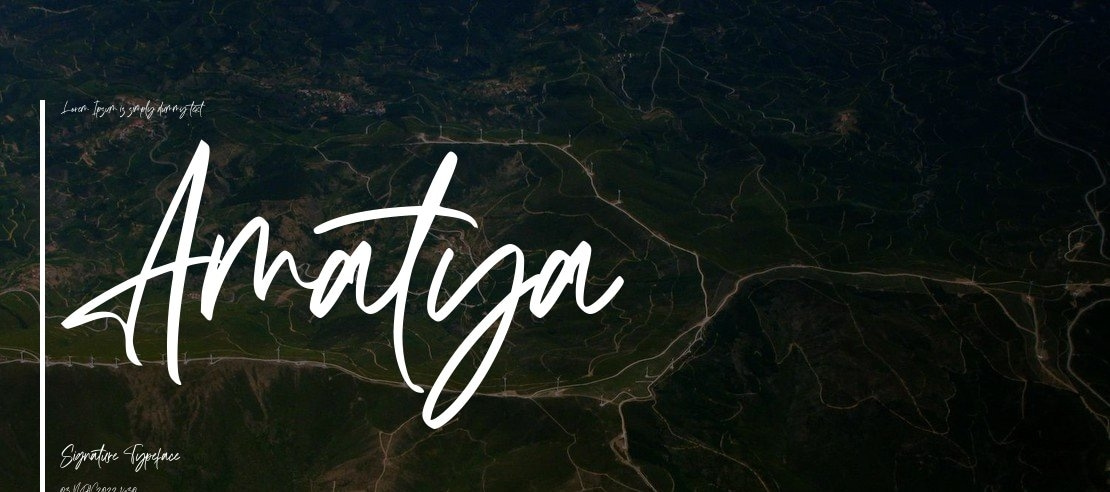 Amatya Signature Font