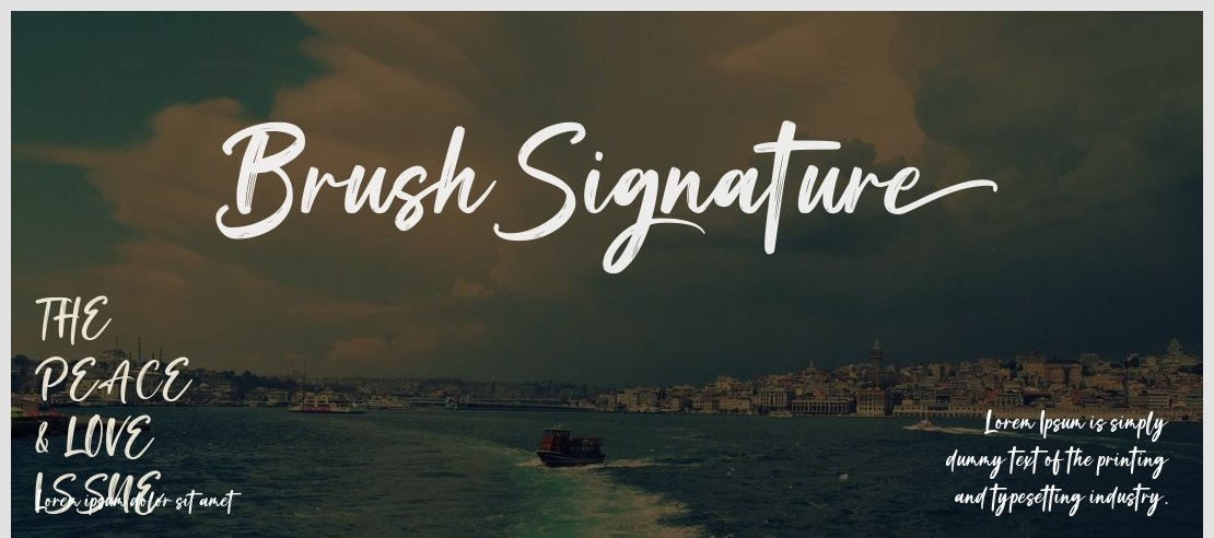 Brush Signature Font