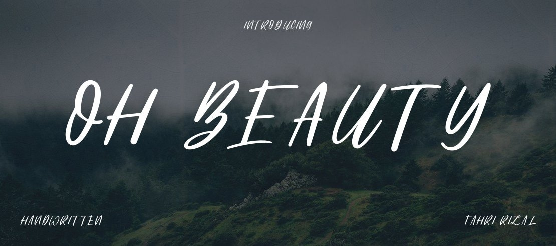 oh beauty Font