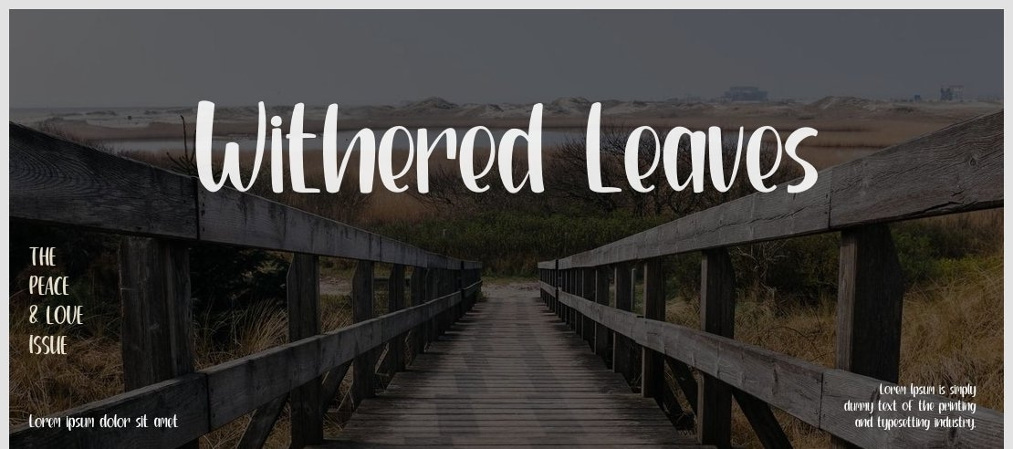 Withered Leaves Font