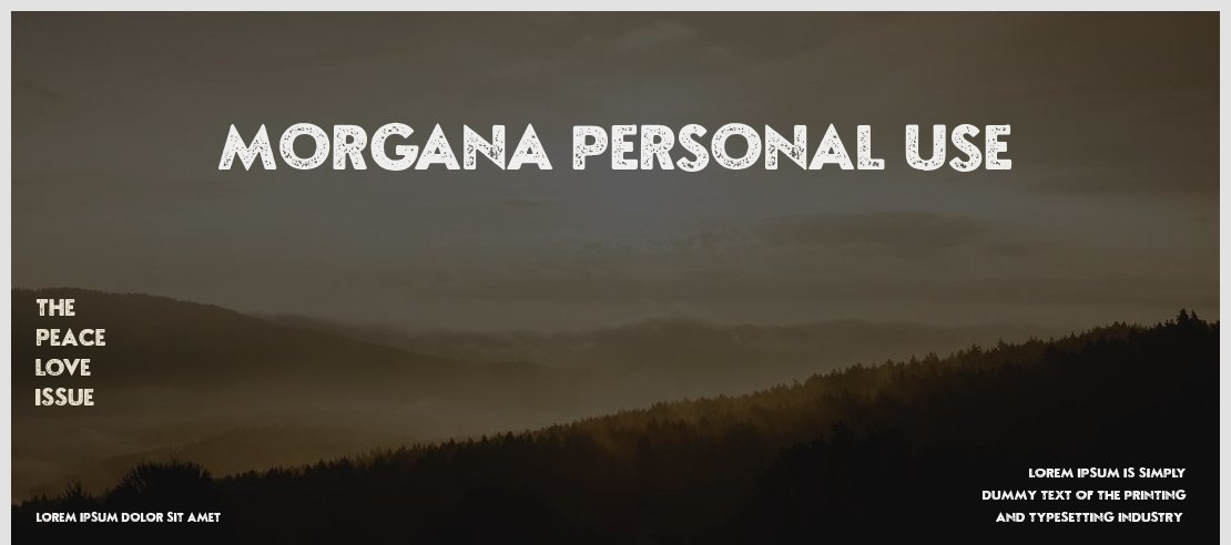 Morgana Personal Use Font