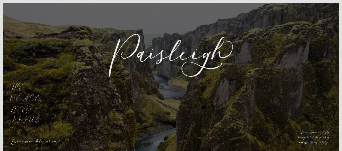 Paisleigh Font