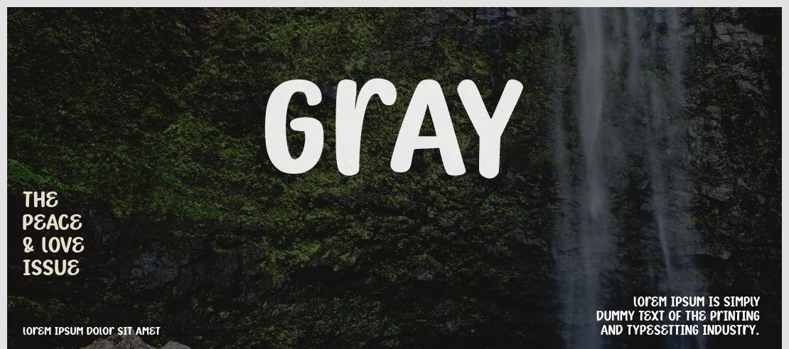 Gray Font