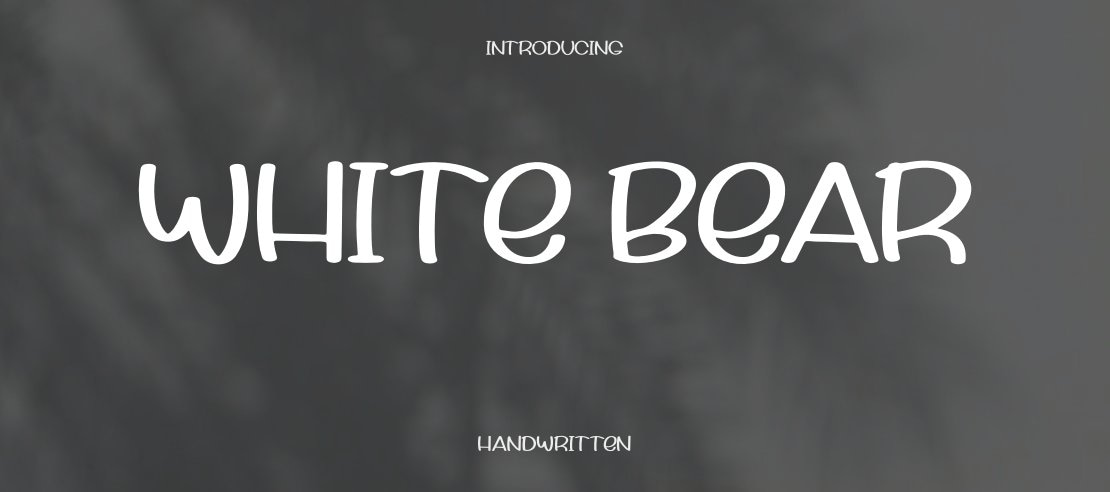 White Bear Font