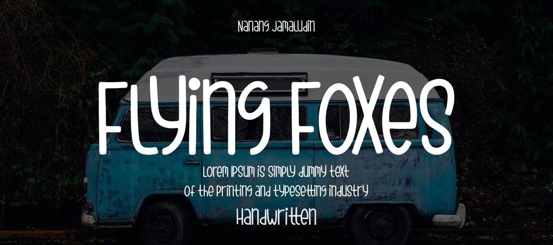 Flying Foxes Font