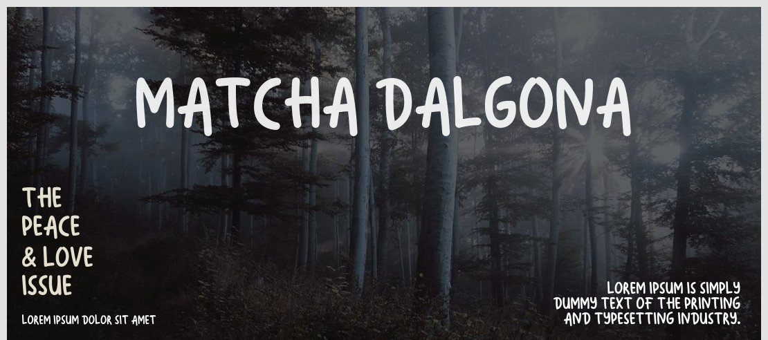 Matcha Dalgona Font