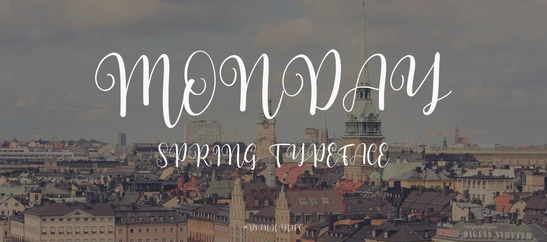 monday spring Font