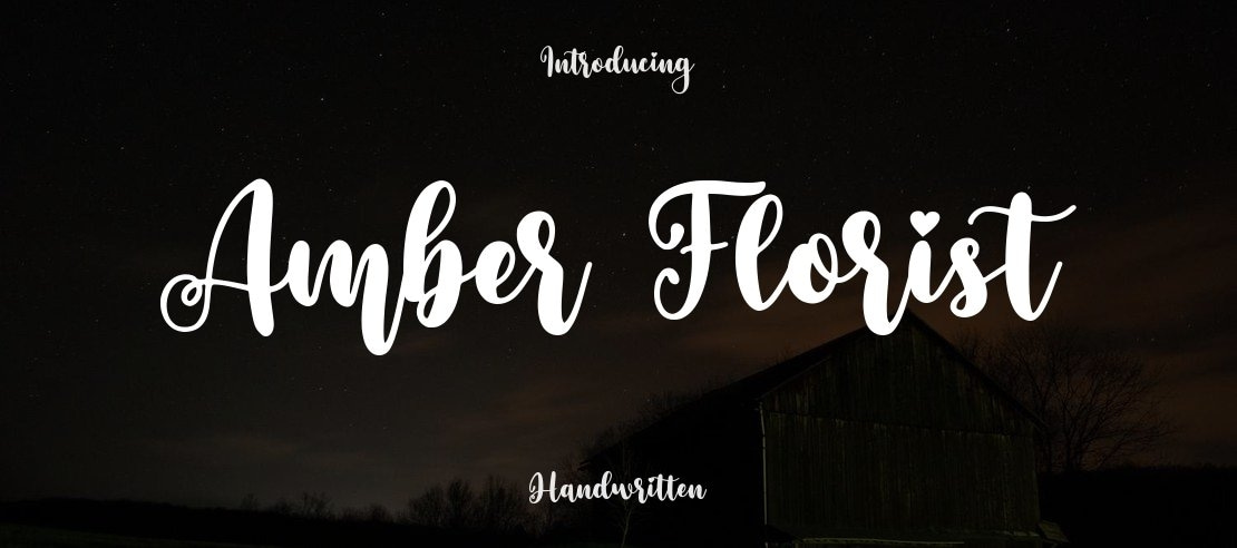 Amber Florist Font