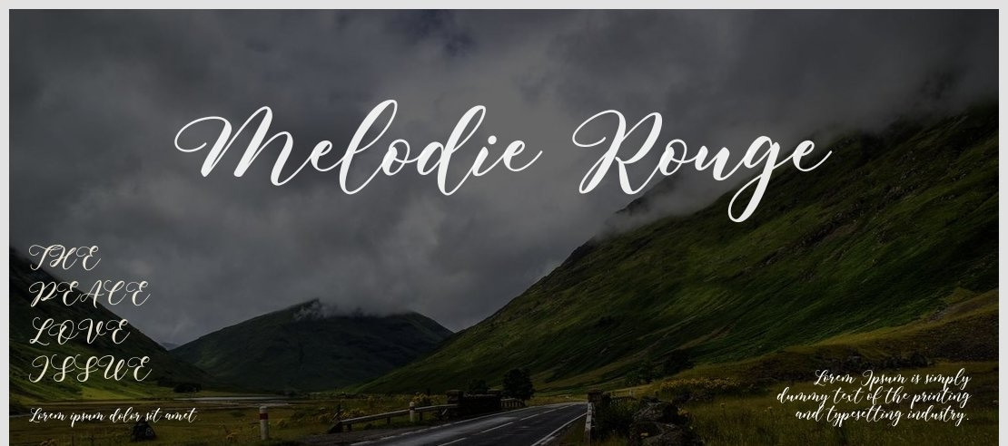 Melodie Rouge Font