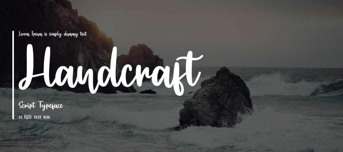 Handcraft Script Font