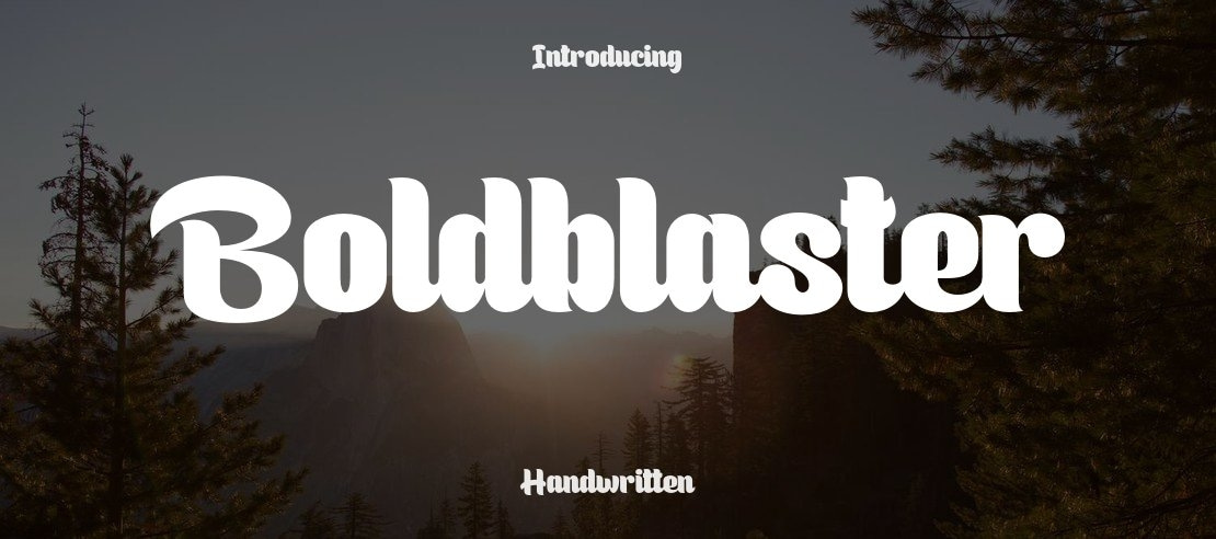 Boldblaster Font Family