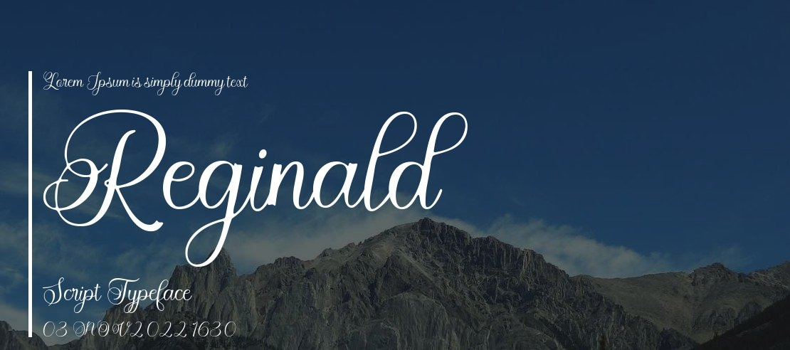 Reginald Script Font
