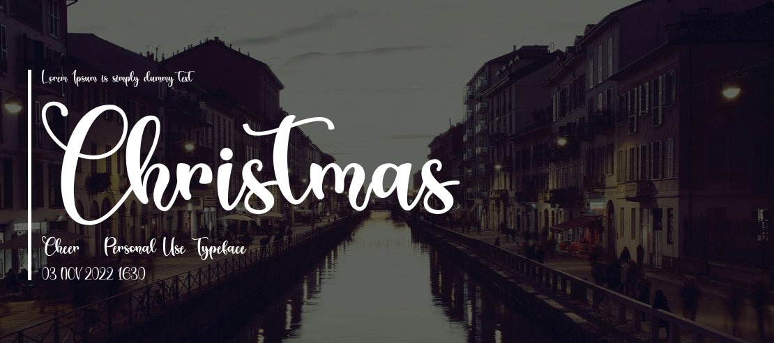 Christmas Cheer - Personal Use Font