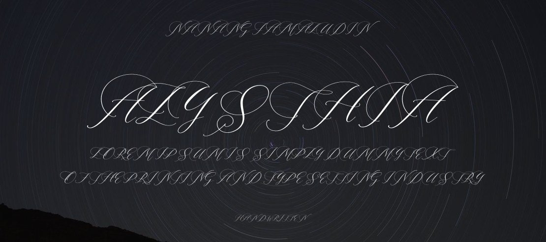 Alysthia Font