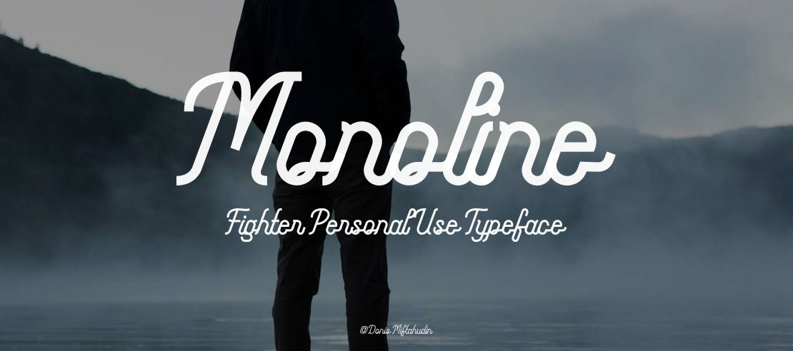 Monoline Fighter Personal Use Font