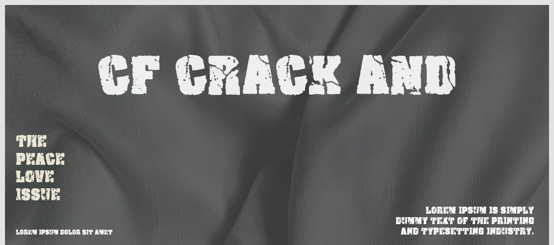 CF Crack and Font