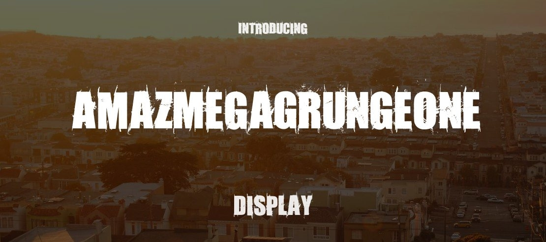 AmazMegaGrungeOne Font