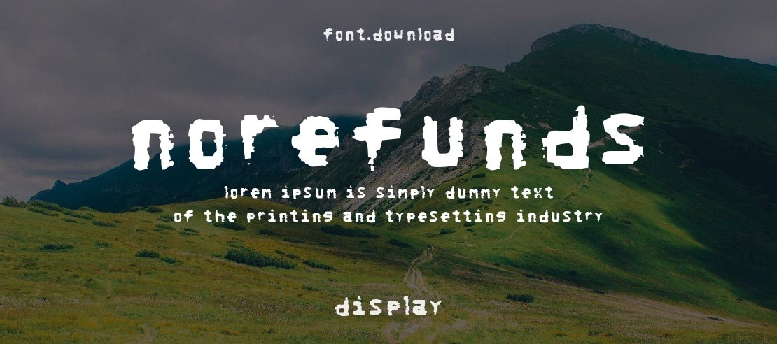 NoRefunds Font