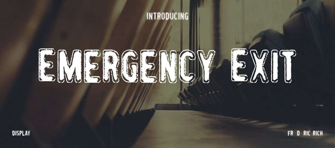 Emergency Exit Font