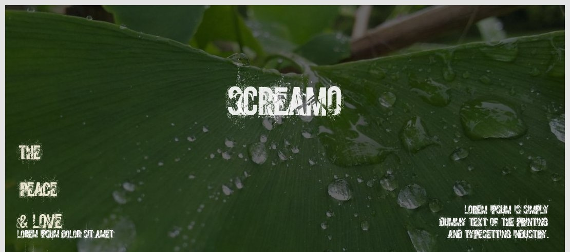 screamo Font