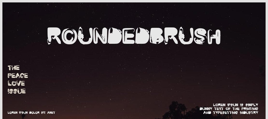 RoundedBrush Font