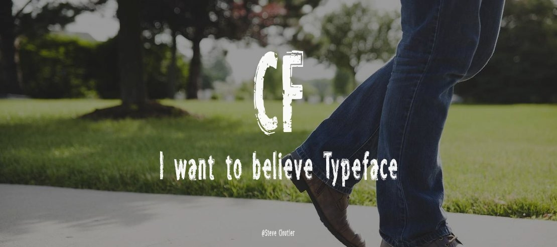 CF I want to believe Font