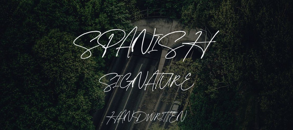 Spanish Signature Font Family