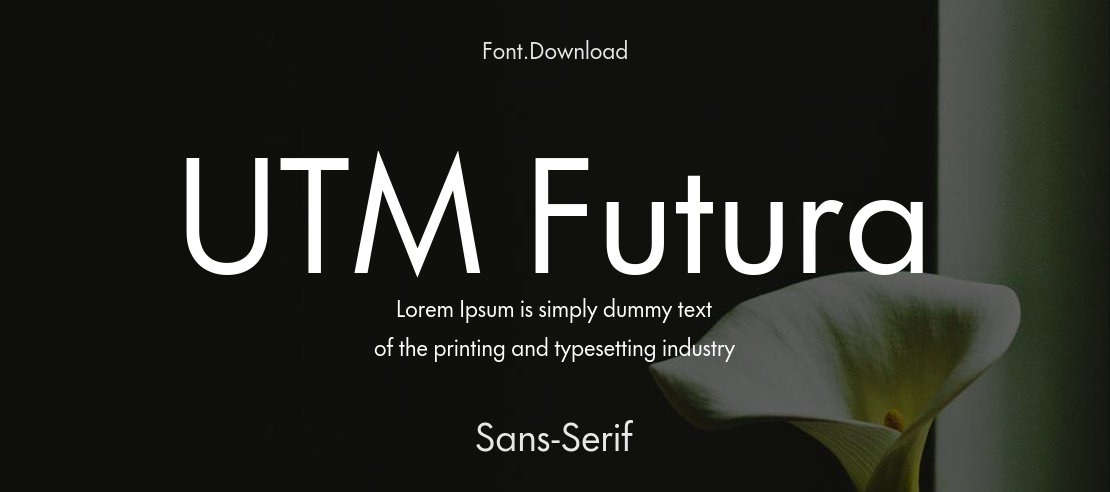 UTM Futura Font