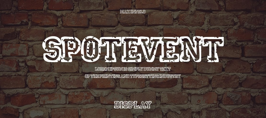 SpotEvent Font