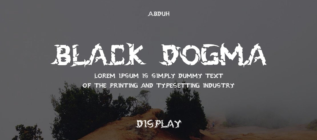 black dogma Font