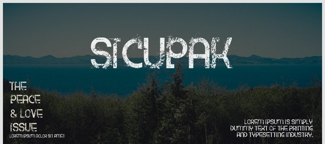 Sicupak Font