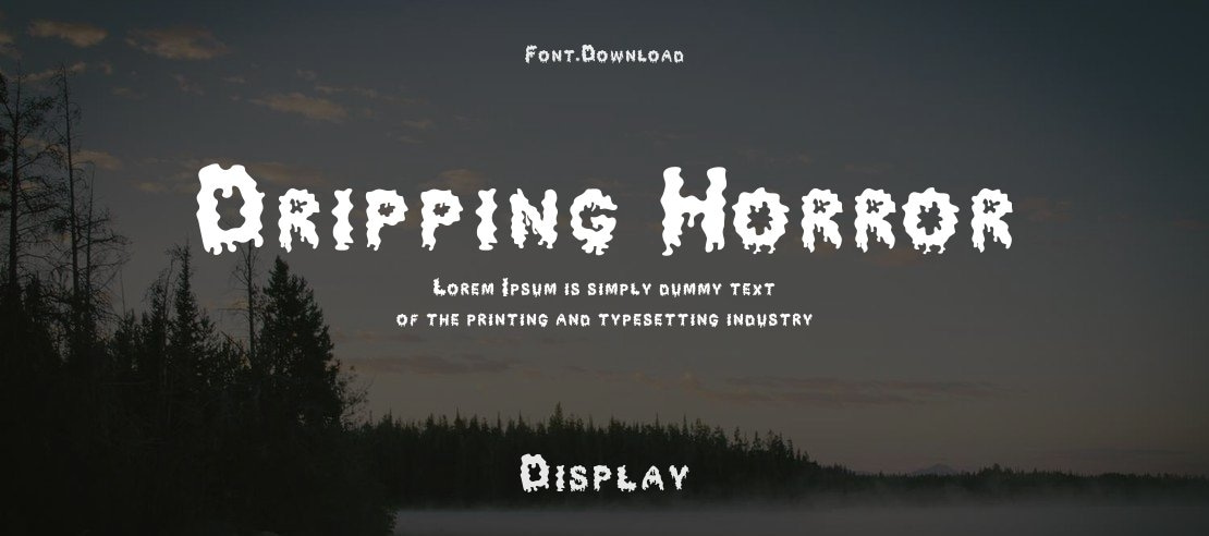 Dripping Horror Font