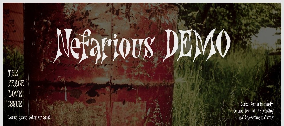 Nefarious DEMO Font