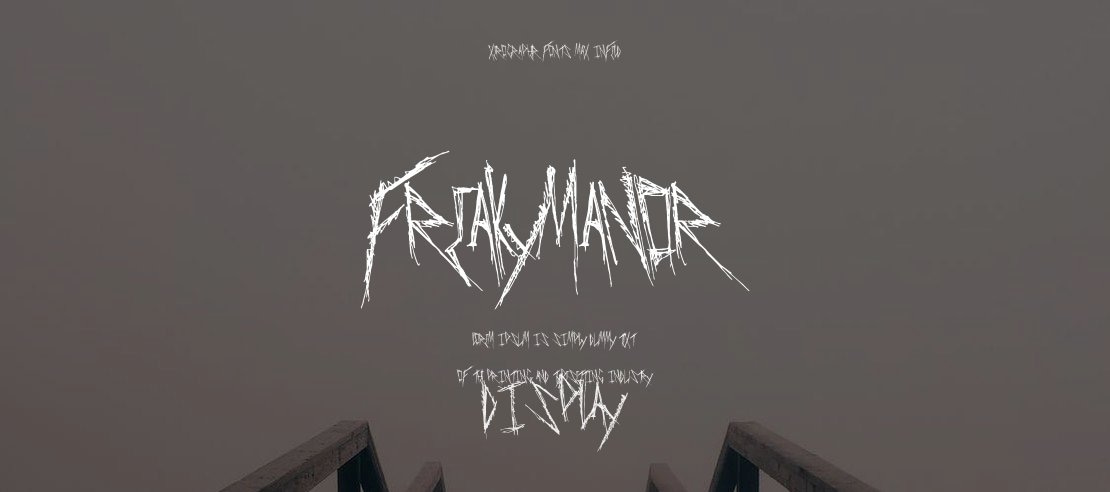 FreakyManor Font