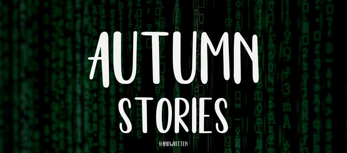 Autumn Stories Font
