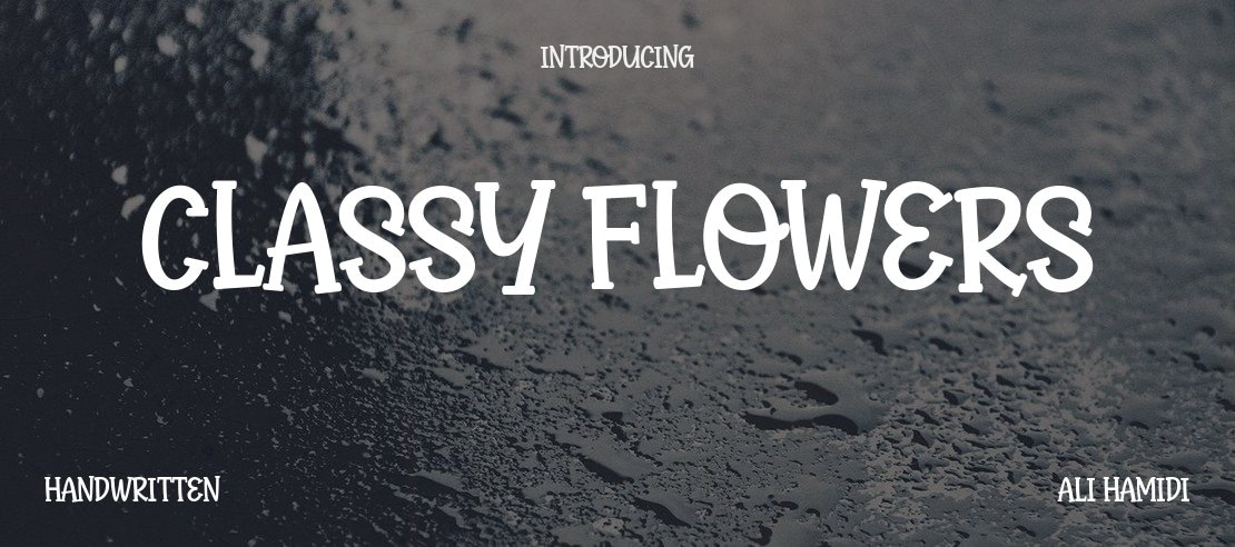 Classy Flowers Font