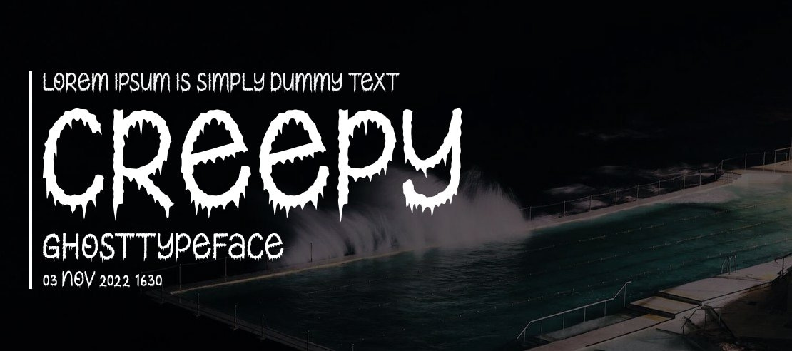 Creepy Ghost Font
