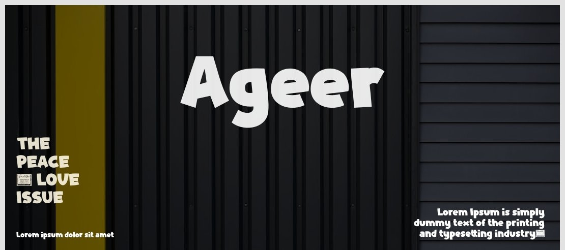 Ageer Font