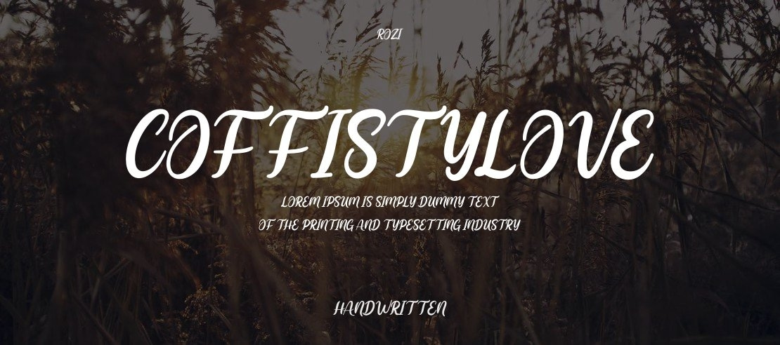 Coffistylove Font