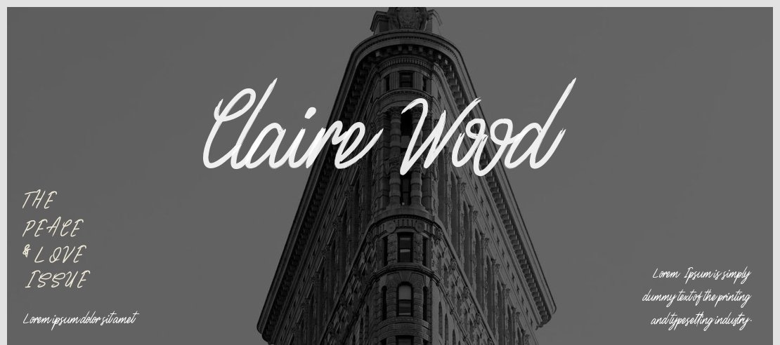 Claire Wood Font