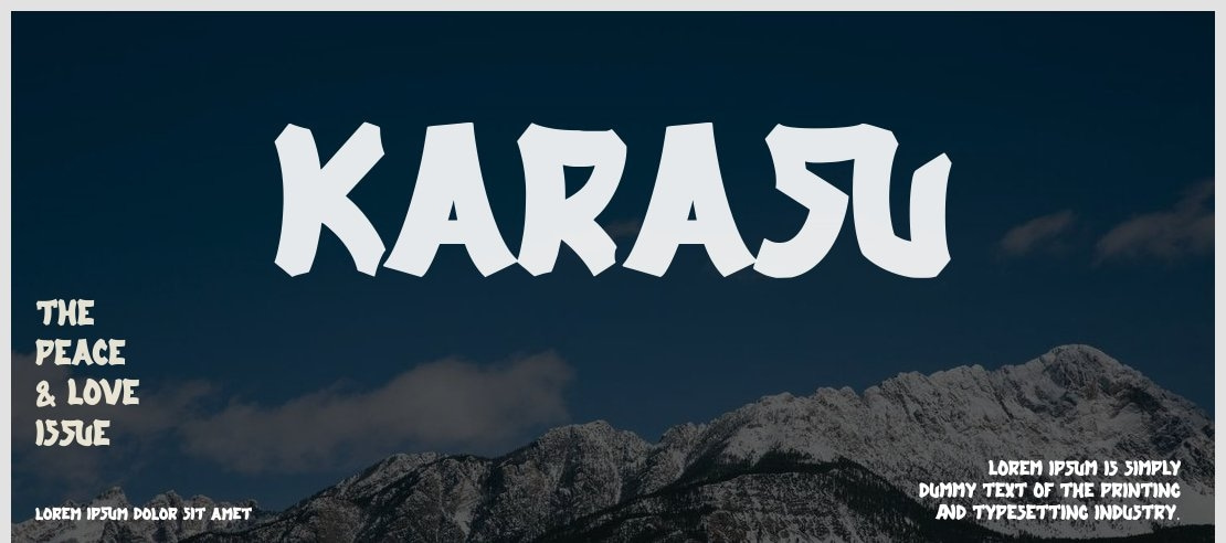 Karasu Font