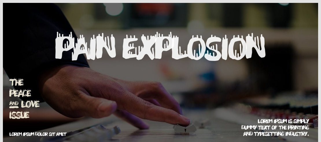 Pain Explosion Font