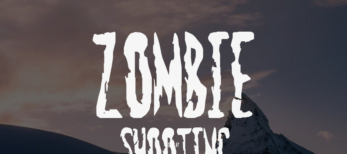Zombie Shooting Font